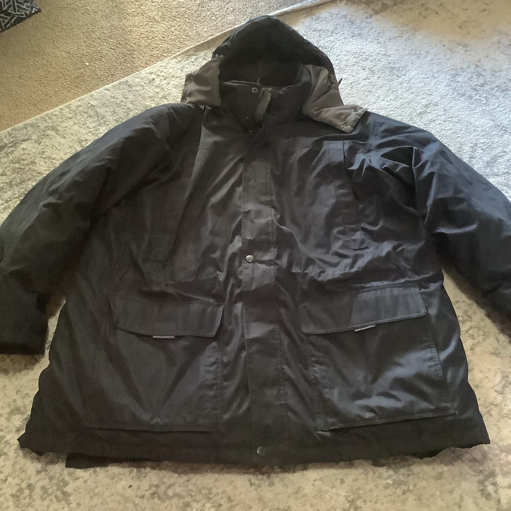 Claiborne puffer coat downfill blend Womens Sz 3X black